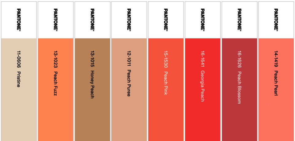 Farbschemata von PANTONE