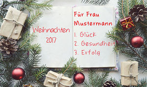 Bildpersonalisierung Notizbuch Weihnachtsmann